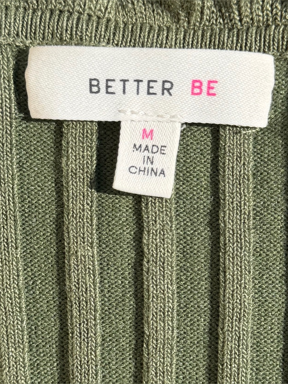 Better Be Olive Green Ruffle-Trim Ribbed Button Cardigan - Picture 7 of 8